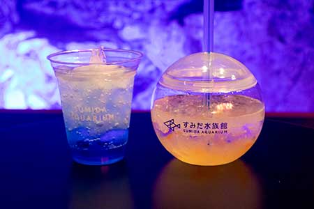 『ペンギンフロート』と『カラフルクラゲソーダ』の画像