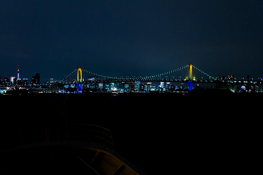 レインボーブリッジのスペシャルライトアップ